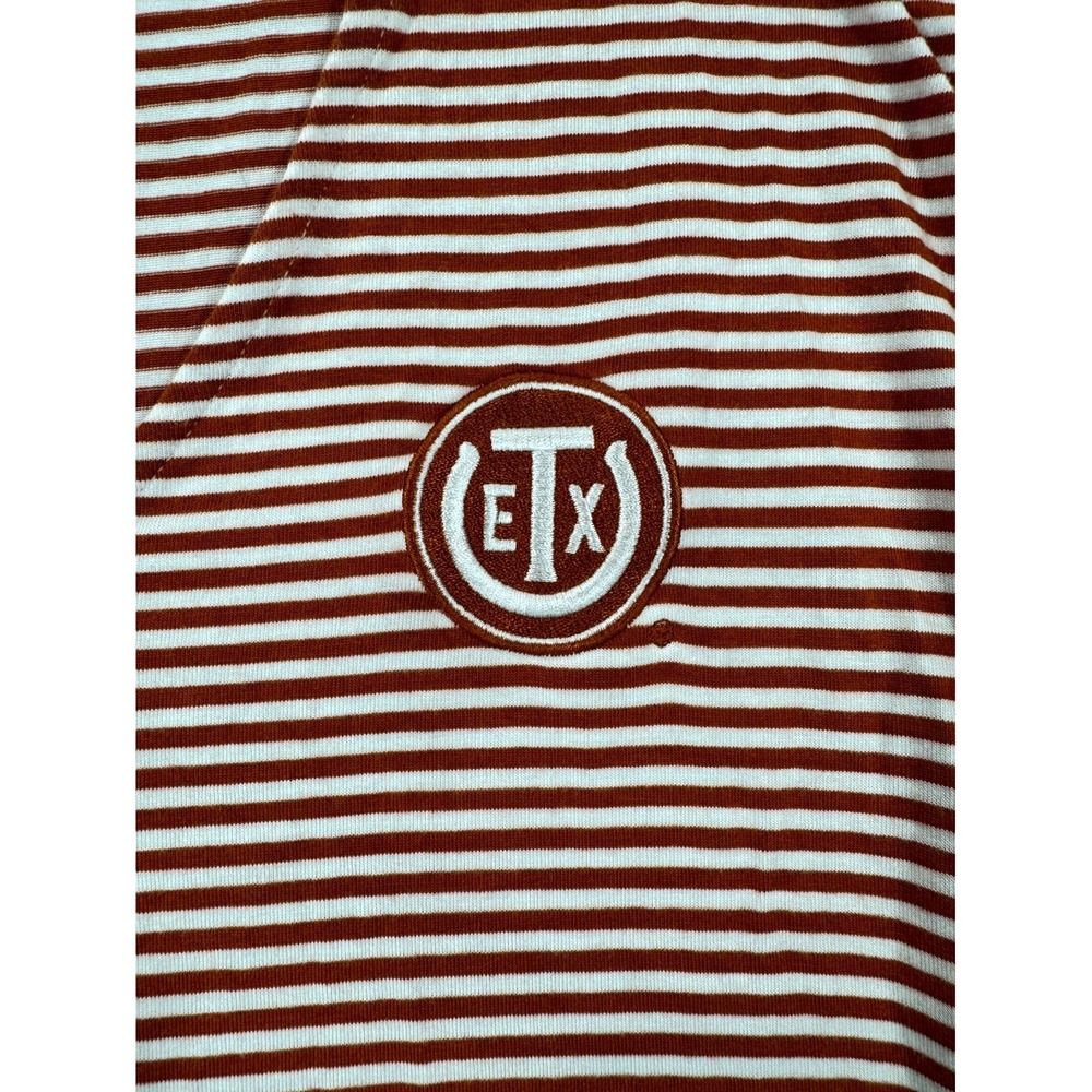 Tommy Bahama Texas Longhorns Shirt Womens Medium Red White Striped NCAA Top - Picture 3 of 14